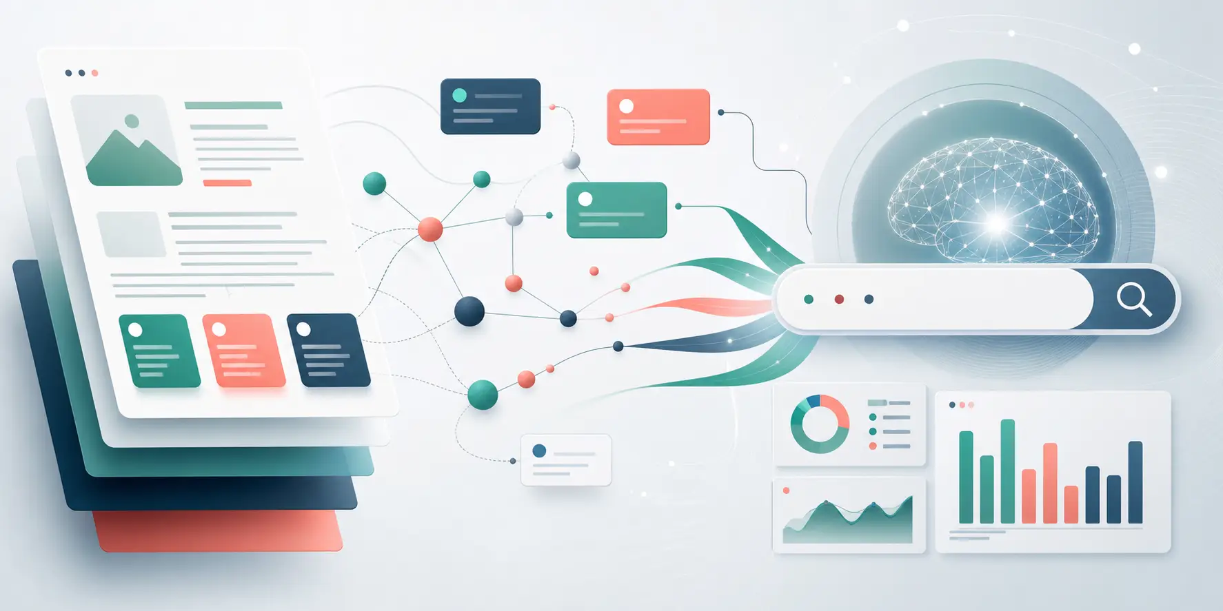 Contenido web adaptado para motores de búsqueda con inteligencia artificial, entidades, preguntas y estructura SEO