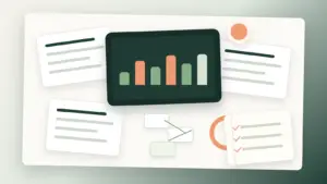 Sistema de informes SEO automatizados con panel de métricas, fuentes de datos y checklist de decisiones.