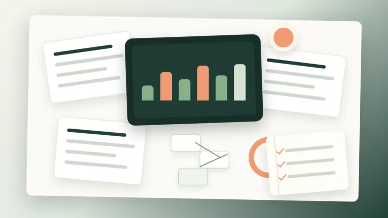 Sistema de informes SEO automatizados con panel de métricas, fuentes de datos y checklist de decisiones.