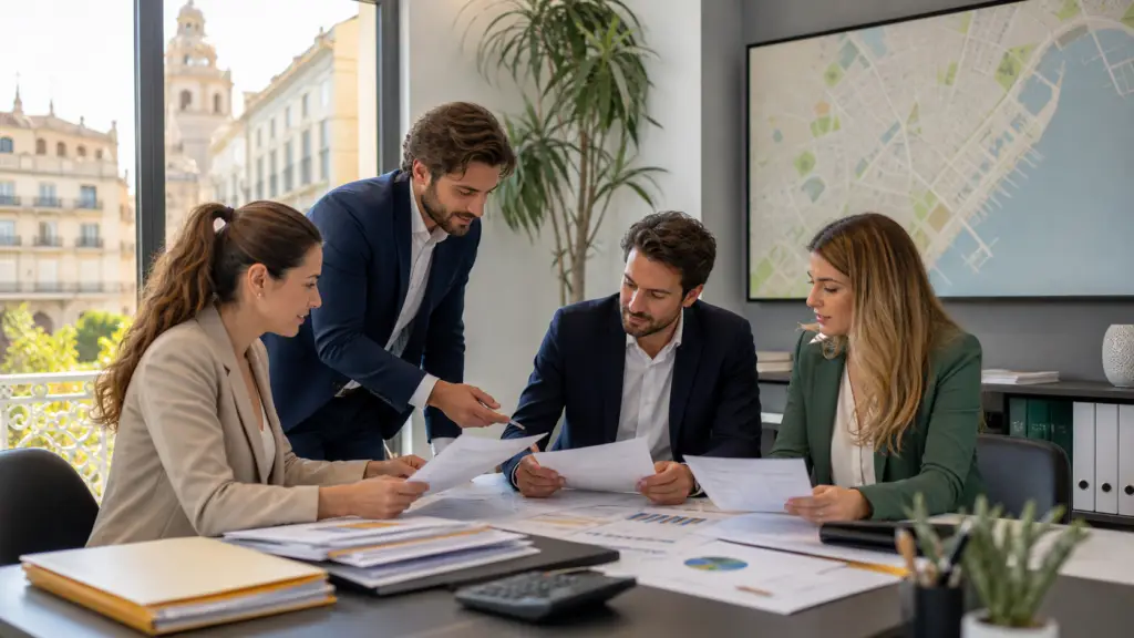 Consultor SEO para gestorías en Valencia revisando captación local, expedientes y estrategia digital para pymes