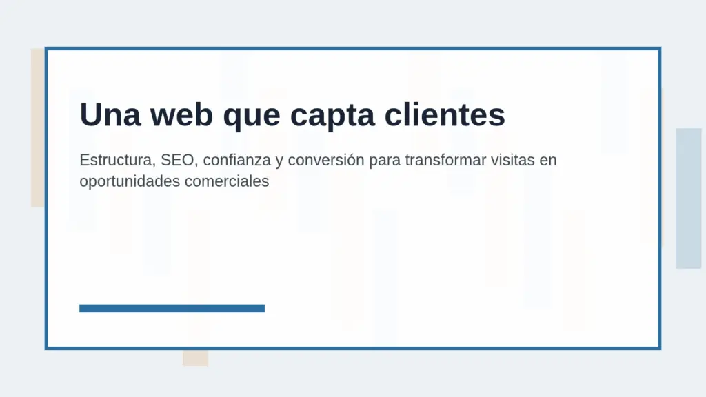 Home Page Estructura, SEO, confianza y conversión para transformar visitas en oportunidades comerciales