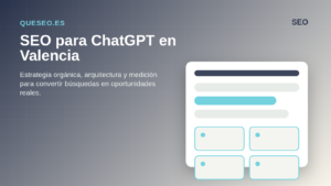 Home Page Consultor SEO para ChatGPT en Valencia con prompts, respuestas generativas y estrategia de autoridad de marca