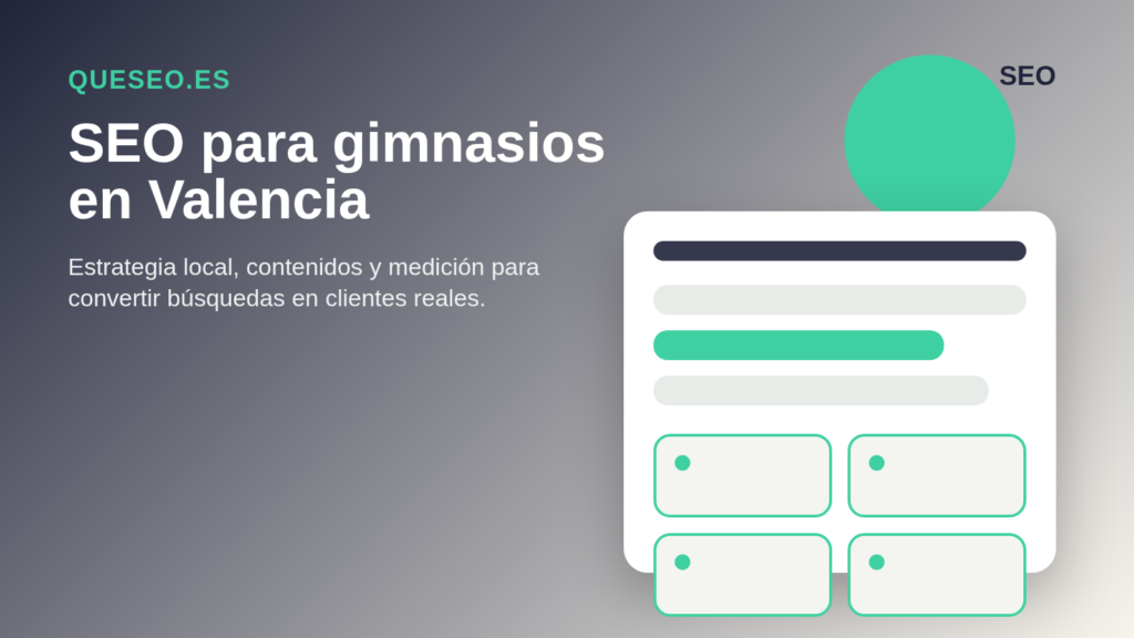 Home Page Consultor SEO para gimnasios en Valencia con captación local, clases fitness y altas de socios