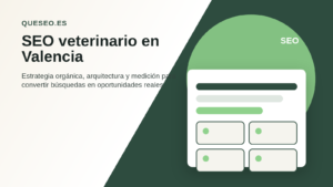 Home Page Consultor SEO para veterinarios en Valencia con clínica, mapa local, servicios y solicitudes de cita