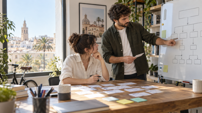 Consultor SEO Django en Valencia revisando arquitectura de URLs, sitemap y rastreo de una plataforma web
