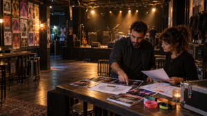 Consultor SEO para salas de conciertos en Valencia revisando agenda, fotos de eventos y venta de entradas