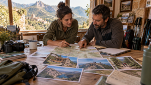Consultor SEO para turismo de montaña en Valencia planificando rutas, alojamientos y reservas directas